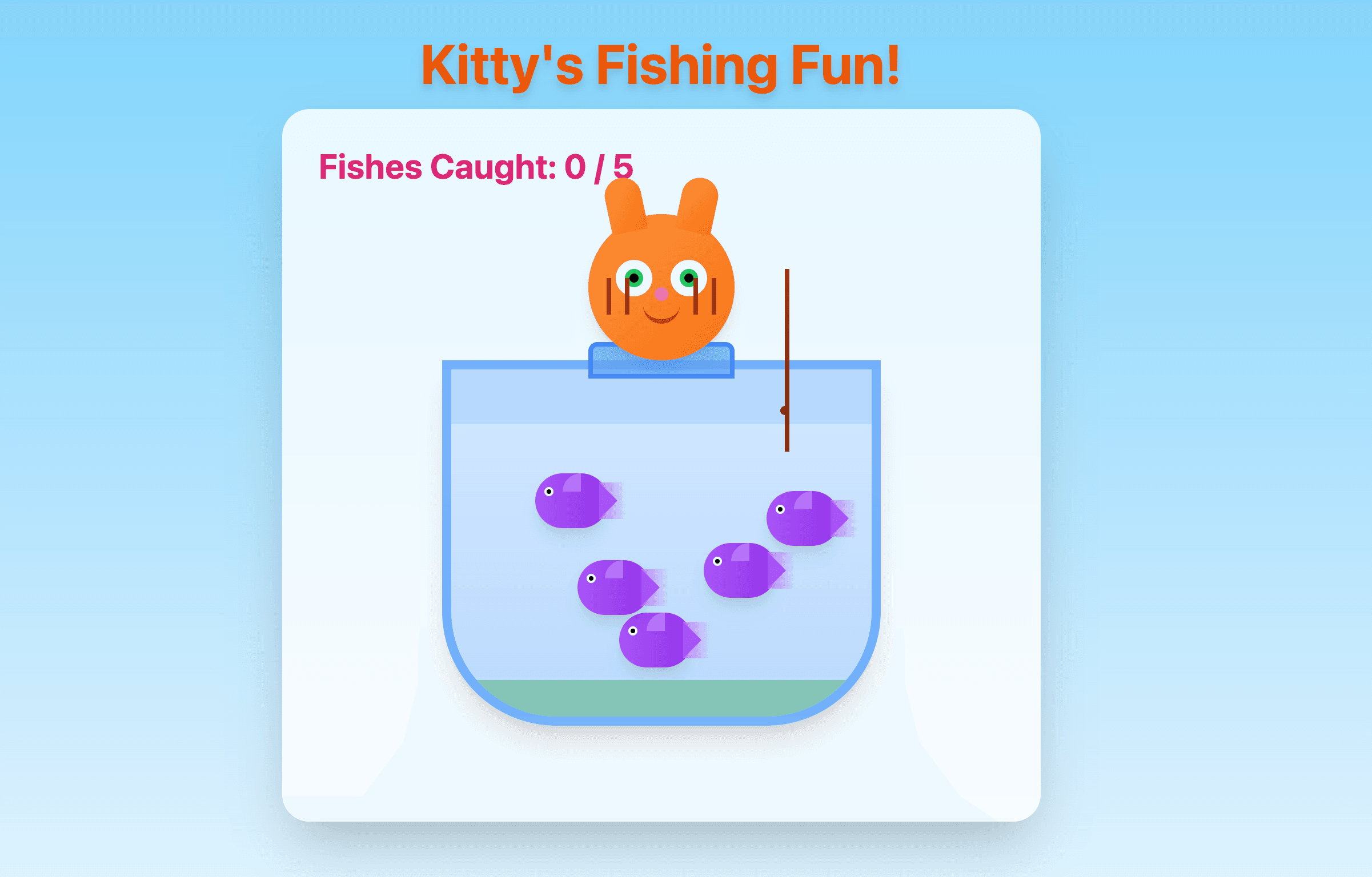 Cute Cat Fishing Game — Ilyana