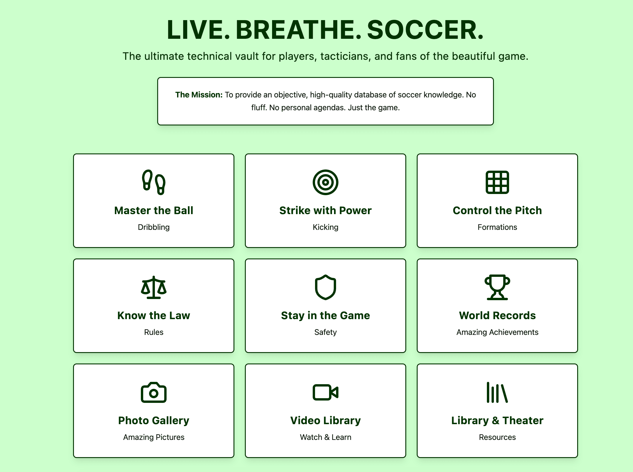 Youth Soccer Knowledge — Ranvir