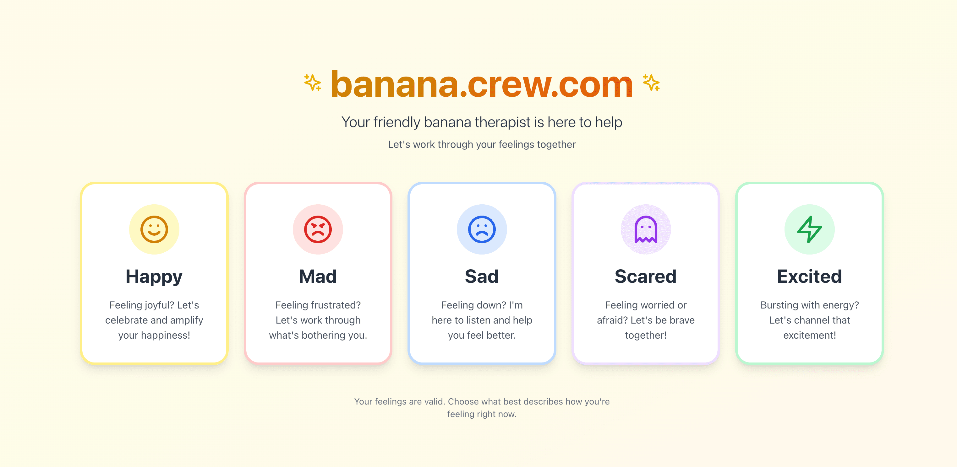 Banana Emotional Therapy — Trevor & Evan